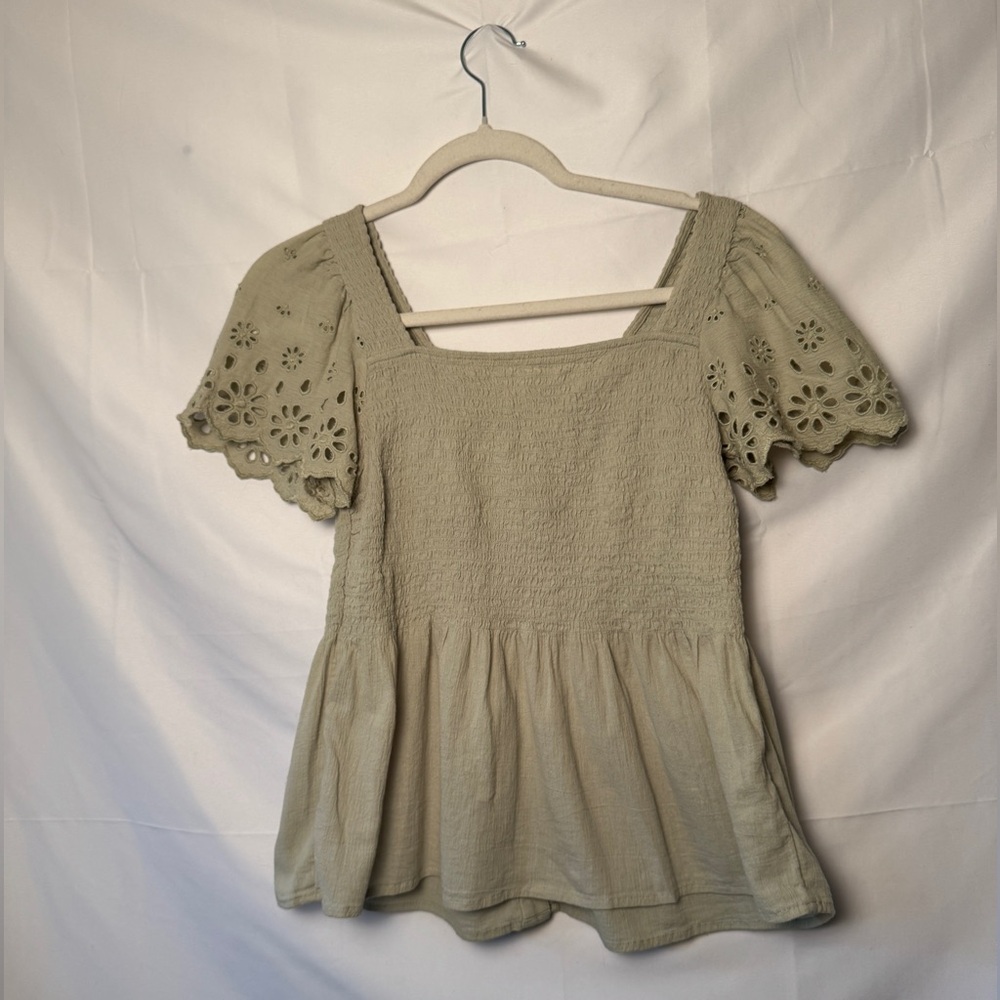 Beautiful Madewell Blouse Light Green/Sage Size Small